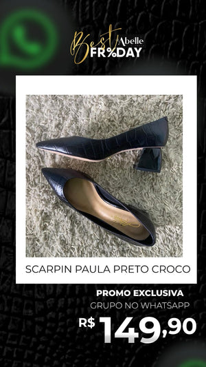 Scarpin Paula Preto